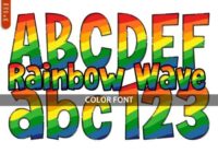 Rainbow Wave Font - Featured Image
