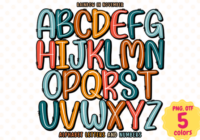 Rainbow in November Font - Featured Image