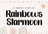 Rainbows Starmoon Font - Featured Image