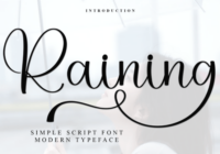 Raining Font - Featured Image
