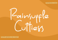 Rainsuffle Cutties Font - Featured Image