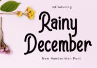 Rainy December Font - Featured Image