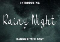 Rainy Night Font - Featured Image