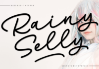 Rainy Selly Font - Featured Image