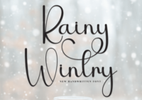 Rainy Wintry Font - Featured Image