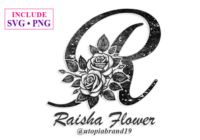 Raisha Flower Monogram Font - Featured Image