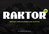 Raktor Font - Featured Image
