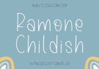 Ramone Childish Font - Featured Image