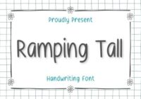 Ramping Tall Font - Featured Image