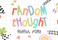 Random Thought Font - Featured Image