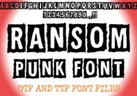 Ransom Punk Font - Featured Image