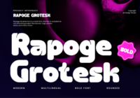 Rapoge Grotesk Font - Featured Image