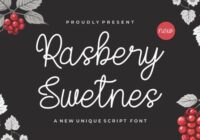 Rasbery Swetnes Font - Featured Image