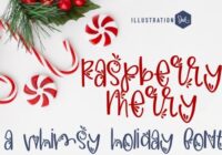 Raspberry Merry Font - Featured Image