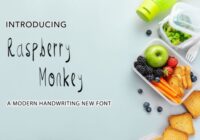 Raspberry Monkey Font - Featured Image