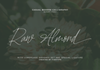 Raw Almond Font - Featured Image