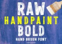 Raw Hand Paint Bold Font - Featured Image