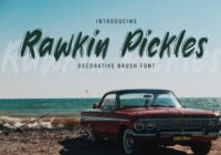 Rawkin Pickles Font - Featured Image