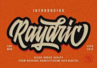Raydric Script + Shadow Outline Font - Featured Image