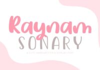Raynam Sonary Font - Featured Image