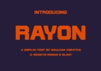 Rayon Font - Featured Image