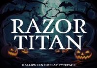 Razor Titan Font - Featured Image