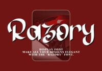 Razory Font - Featured Image