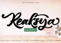 Reaksya Font - Featured Image