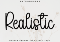 Realistic Font - Featured Image