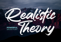 Realistic Theory Font - Featured Image