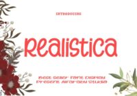 Realistica Font - Featured Image