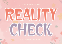 Reality Check Font - Featured Image