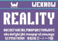Reality Font - Featured Image