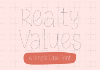 Realty Values Font - Featured Image