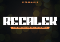 Recalek Font - Featured Image
