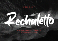 Rechaletto Font - Featured Image