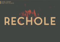 Rechole Font - Featured Image