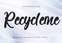 Recycleme Font - Featured Image