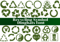 Recycling Symbol Font - Featured Image