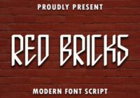 Red Bricks Font - Featured Image