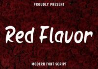 Red Flavor Font - Featured Image