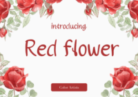 Red Flower Font - Featured Image