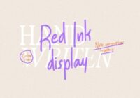 Red Ink Font - Featured Image