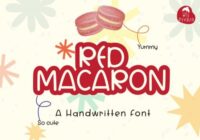 Red Macaron Font Font - Featured Image