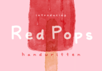 Red Pops Font - Featured Image