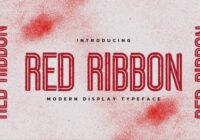 Red Ribbon Font - Featured Image