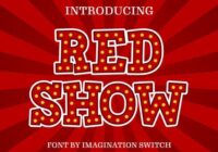Red Show Font - Featured Image