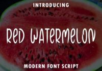 Red Watermelon Font - Featured Image