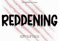 Reddening Font - Featured Image