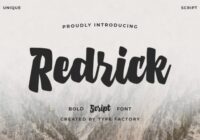 Redrick Font - Featured Image
